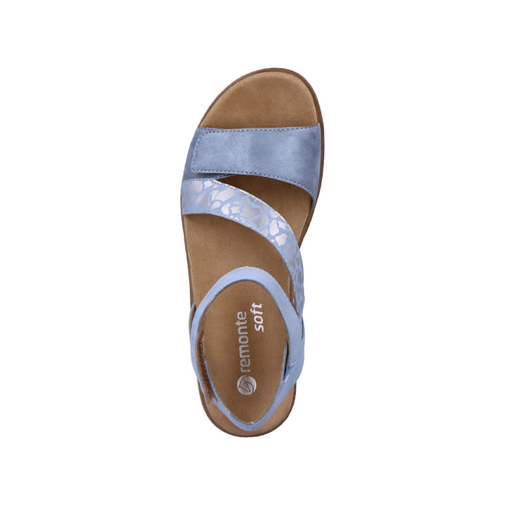 Remonte Artikelnummer D0Q53-10 Remonte Damen Riemchensandalen Pastellblau-metallic
