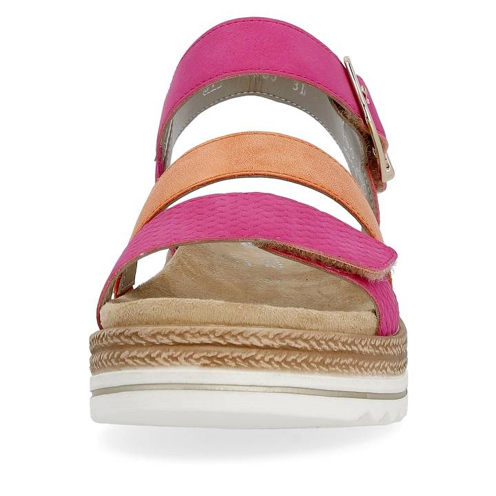 Remonte Artikelnummer D0Q55-31 Remonte Damen Riemchensandalen Magenta-rostorange