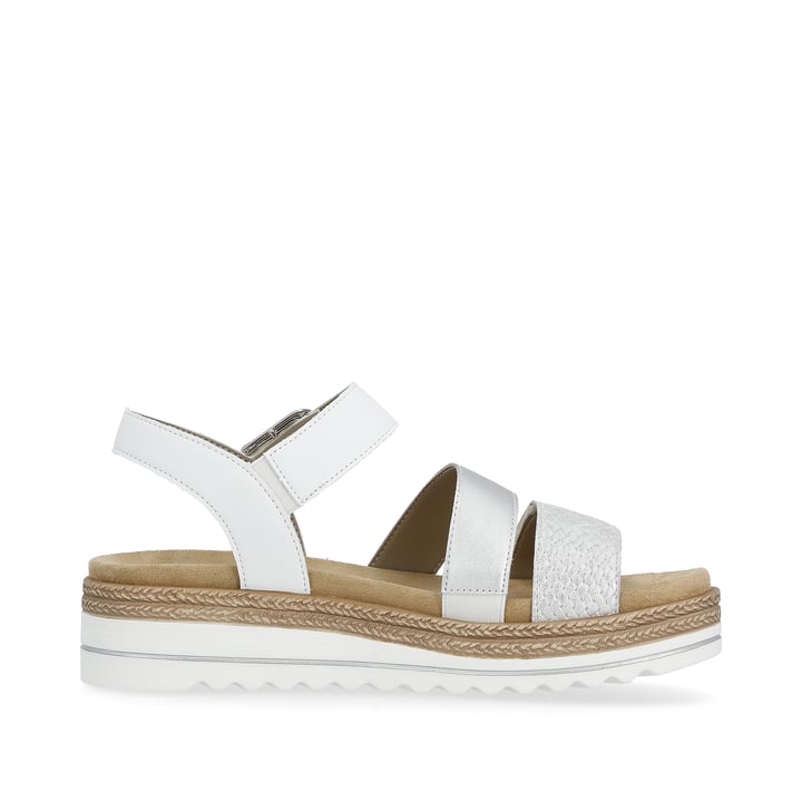 Remonte Artikelnummer D0Q55-90 Remonte Damen Riemchensandalen Silber-perlweiß