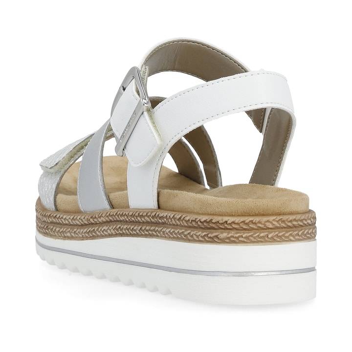 Remonte Artikelnummer D0Q55-90 Remonte Damen Riemchensandalen Silber-perlweiß