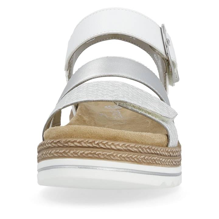 Remonte Artikelnummer D0Q55-90 Remonte Damen Riemchensandalen Silber-perlweiß