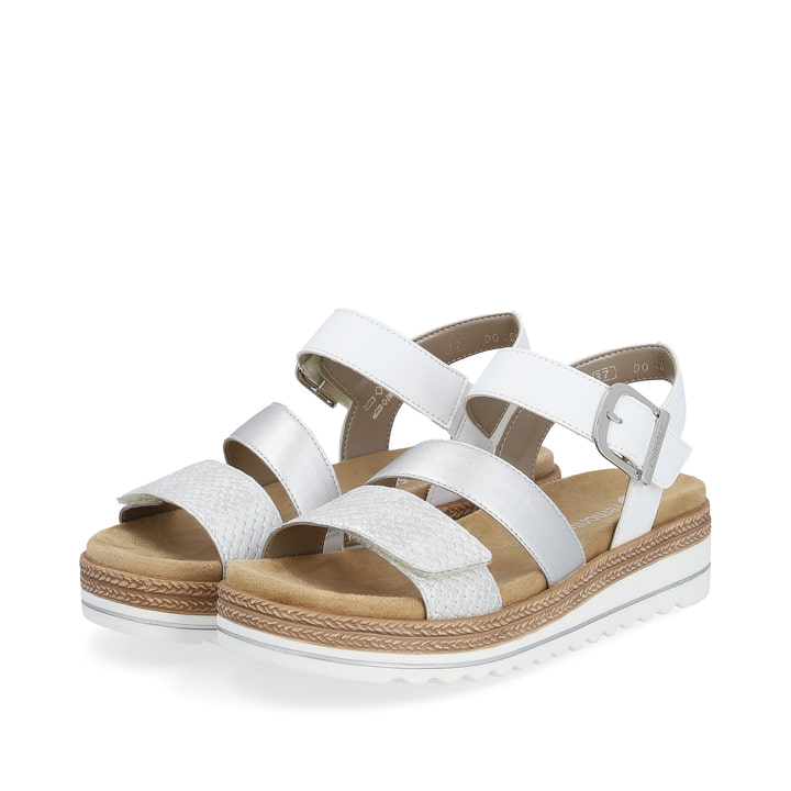 Remonte Artikelnummer D0Q55-90 remonte Damen Riemchensandalen silber-perlweiß