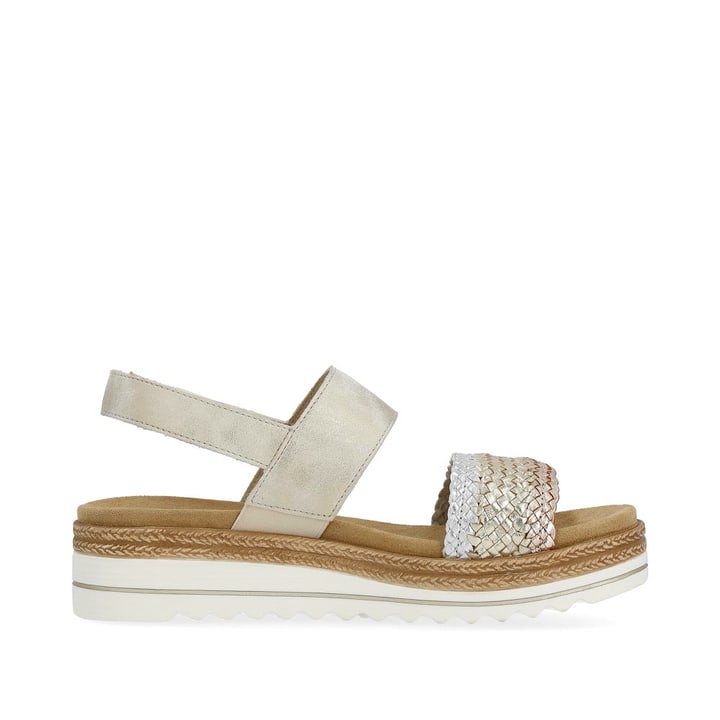 Remonte Artikelnummer D0Q56-90 Remonte Damen Riemchensandalen Beige-metallic