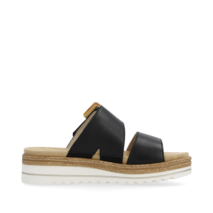 Remonte Artikelnummer D0Q57-00 Remonte Damen Pantoletten Asphaltschwarz