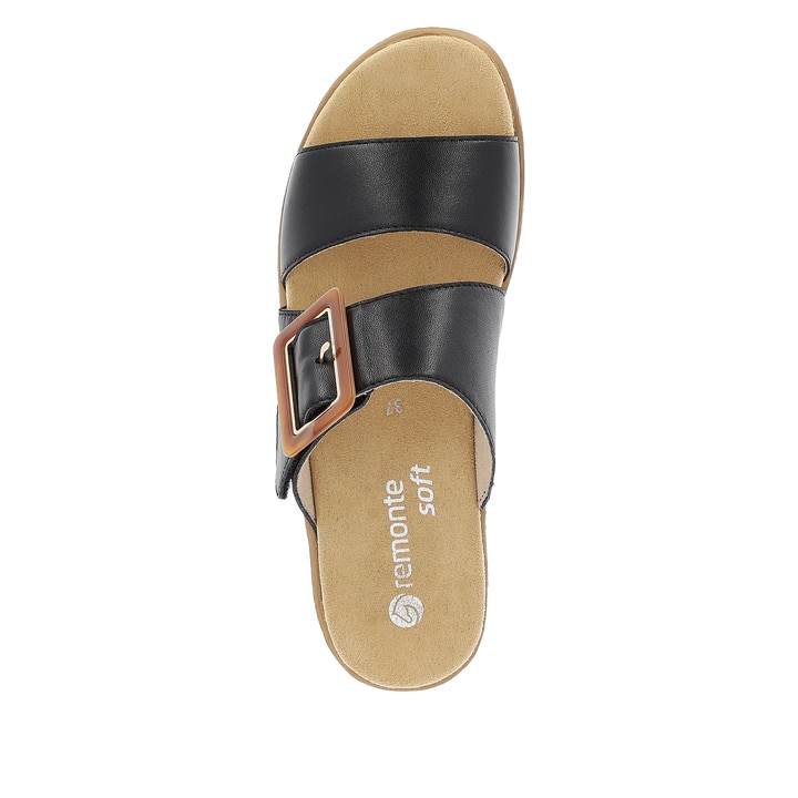 Remonte Artikelnummer D0Q57-00 Remonte Damen Pantoletten Asphaltschwarz