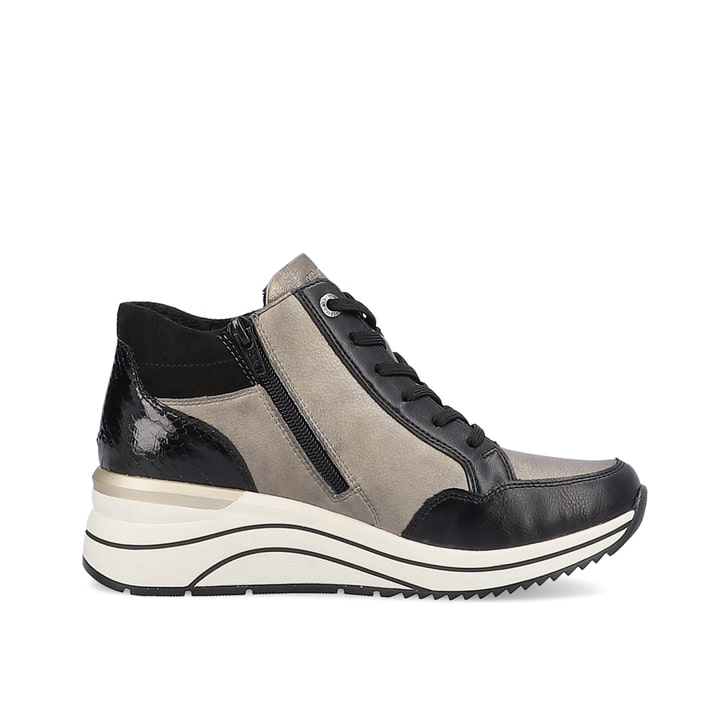 Remonte Artikelnummer D0T70-01 Remonte Damen Sneaker Mattschwarz-mondgrau
