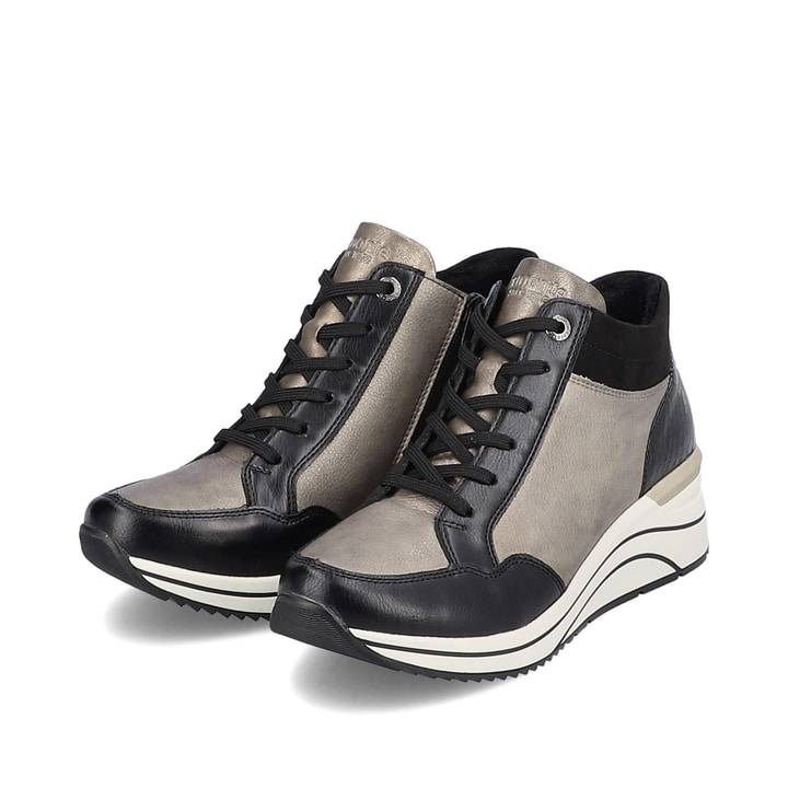 Remonte Artikelnummer D0T70-01 remonte Damen Sneaker mattschwarz-mondgrau