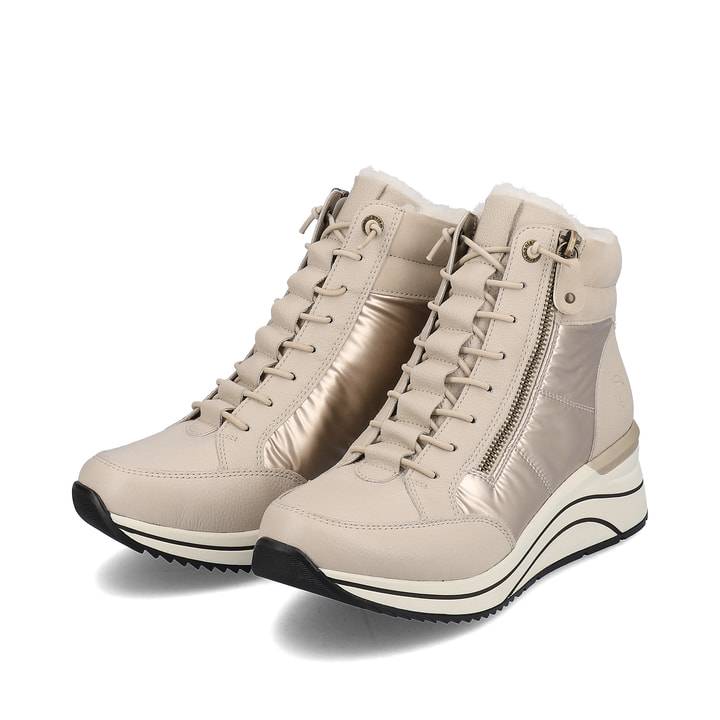 Remonte Artikelnummer D0T72-60 remonte Damen Kurzstiefel cremebeige