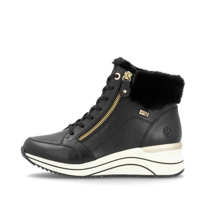 Remonte Artikelnummer D0T77-02 remonte Damen Schnürstiefel asphaltschwarz