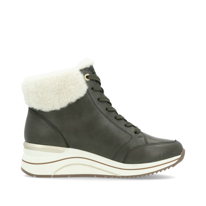 Remonte Artikelnummer D0T77-52 Remonte Damen Schnürstiefel Tannengrün
