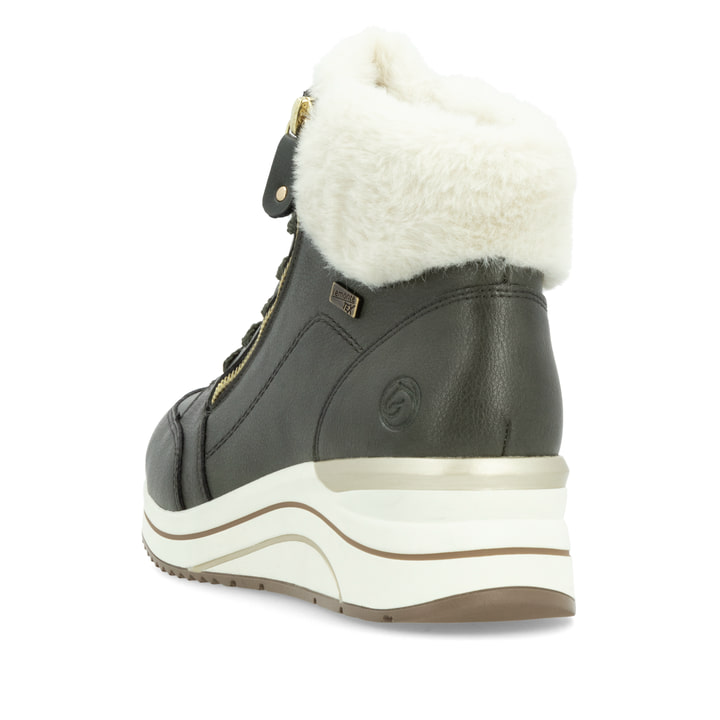 Remonte Artikelnummer D0T77-52 Remonte Damen Schnürstiefel Tannengrün