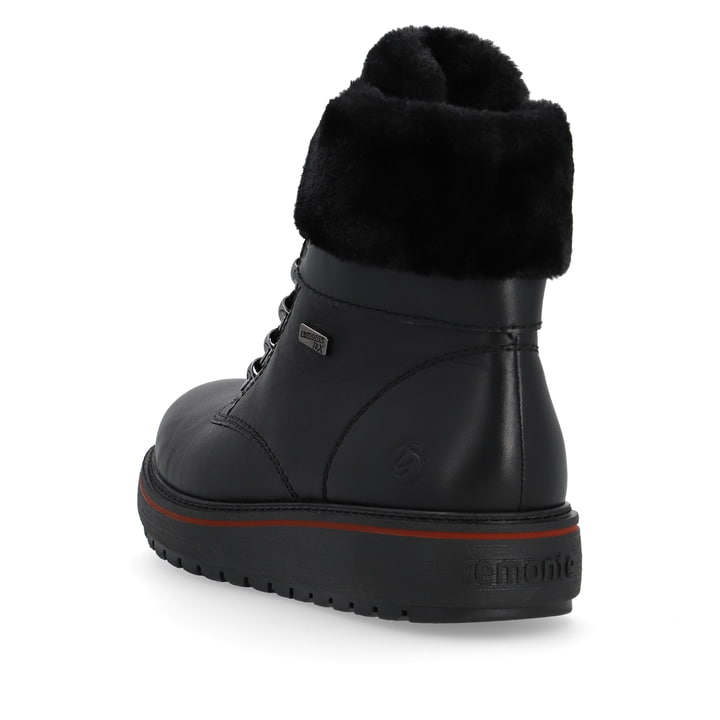 Remonte Artikelnummer D0U70-01 Remonte Damen Schnürstiefel Mitternachtsschwarz