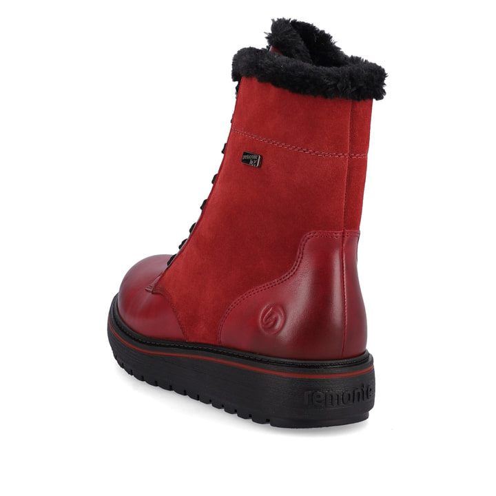 Remonte Artikelnummer D0U76-35 Remonte Damen Schnürstiefel Kirschrot