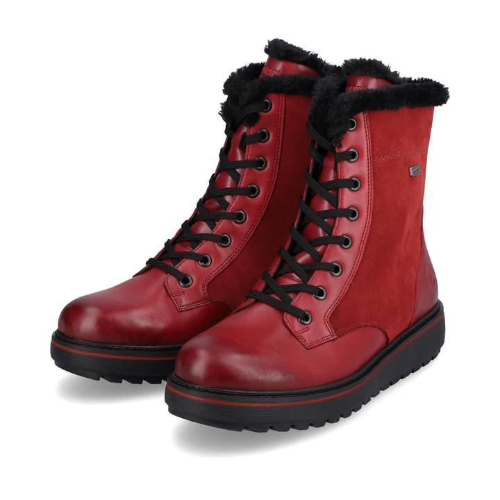 Remonte Artikelnummer D0U76-35 remonte Damen Schnürstiefel kirschrot