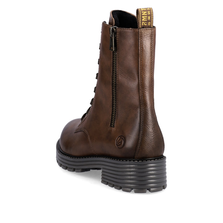 Remonte Artikelnummer D0W71-22 Remonte Damen Schnürstiefel Schokobraun