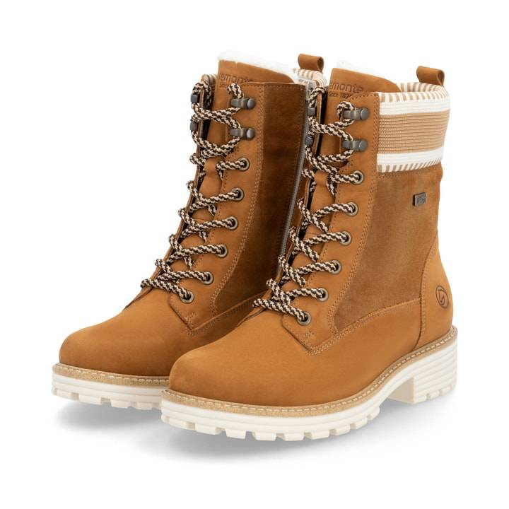 Remonte Artikelnummer D0W77-22 Remonte Damen Schnürstiefel Kupfer
