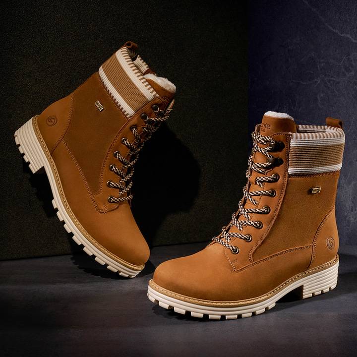 Remonte Artikelnummer D0W77-22 remonte Damen Schnürstiefel kupfer