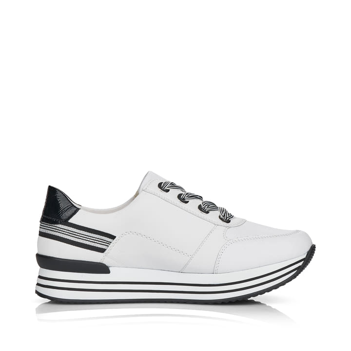 Remonte Artikelnummer D1312-80 Remonte Damen Sneaker Edelweiß-glanzschwarz