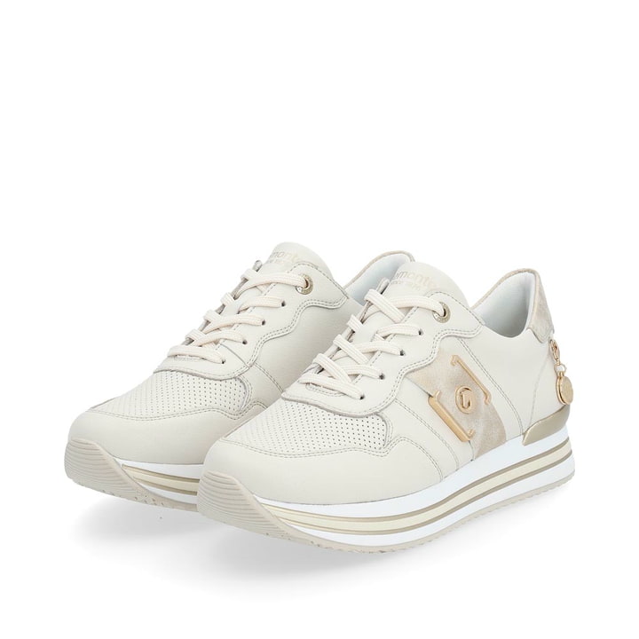 Remonte Artikelnummer D1322-60 remonte Damen Sneaker altweiß-metallic
