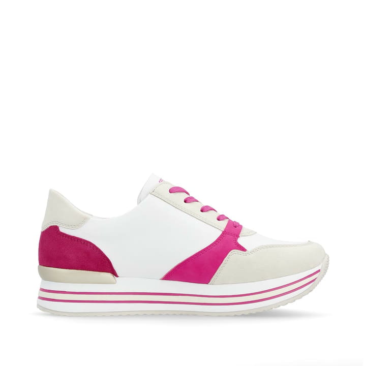 Remonte Artikelnummer D1323-80 Remonte Damen Sneaker Blütenweiß-fuchsia-orange