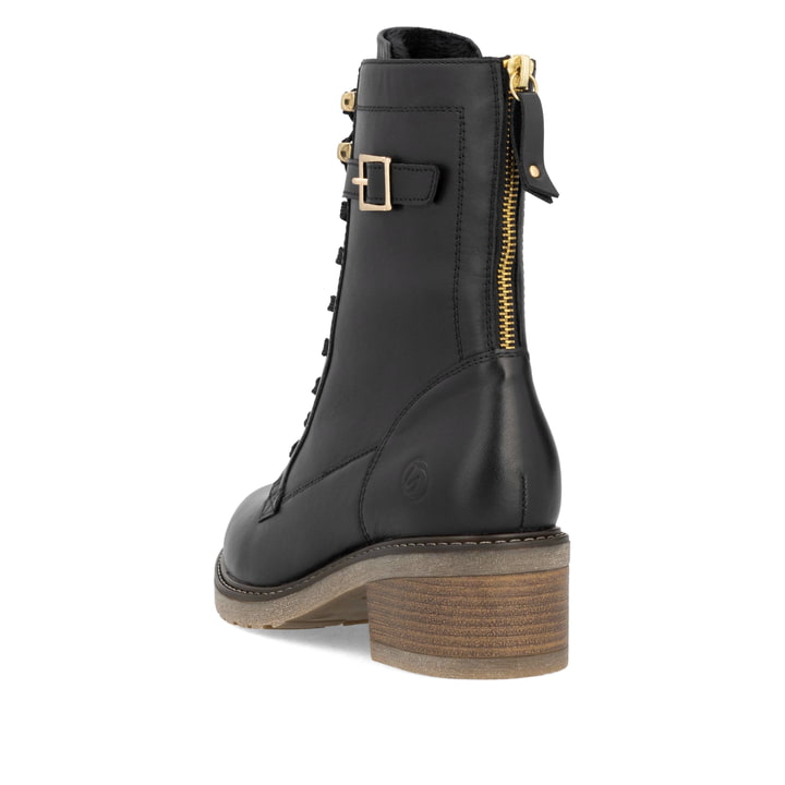 Remonte Artikelnummer D1A78-00 Remonte Damen Biker Boots Nachtschwarz