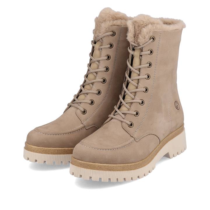 Remonte Artikelnummer D1B74-60 remonte Damen Schnürstiefel vanillebeige