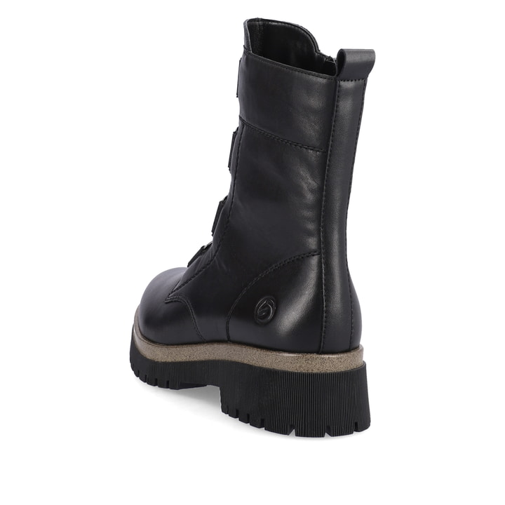 Remonte Artikelnummer D1B75-01 Remonte Damen Kurzstiefel Glanzschwarz
