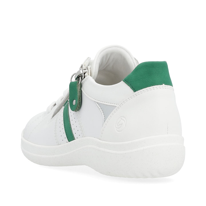 Remonte Artikelnummer D1E01-80 Remonte Damen Schnürschuhe Reinweiß-smaragdgrün
