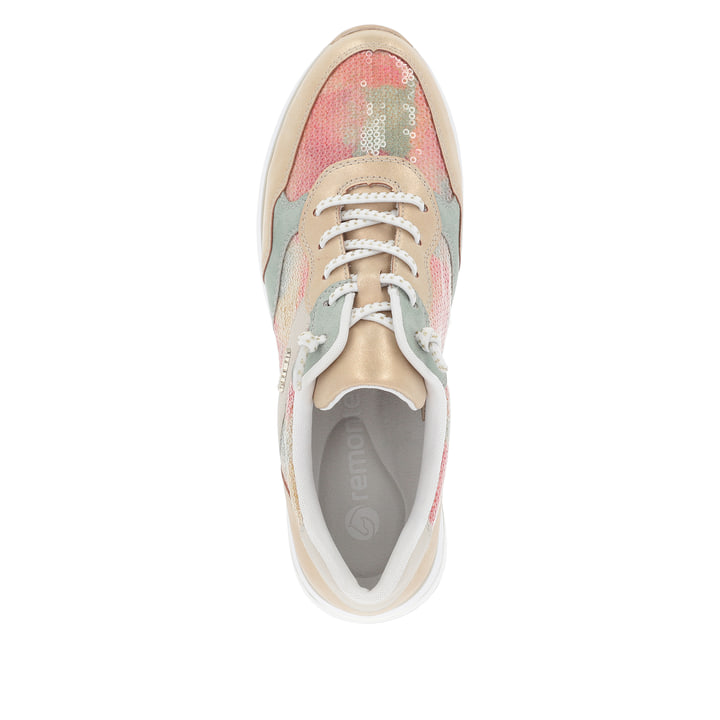 Remonte Artikelnummer D1G01-90 Remonte Damen Sneaker Regenbogenfarbig-sandbeige