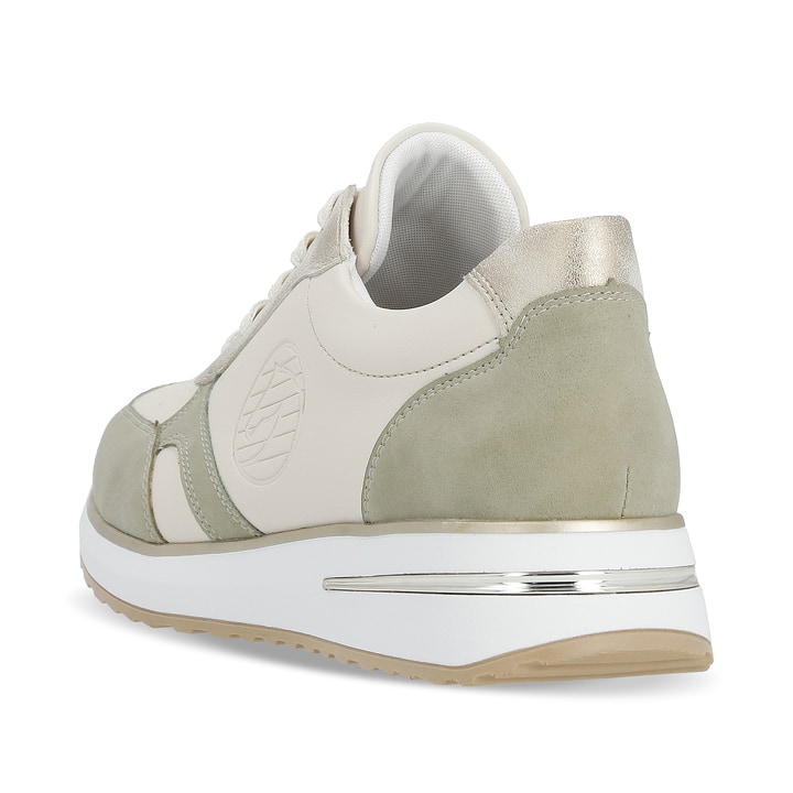 Remonte Artikelnummer D1G03-81 Remonte Damen Sneaker Vanilleweiß-khakigrün