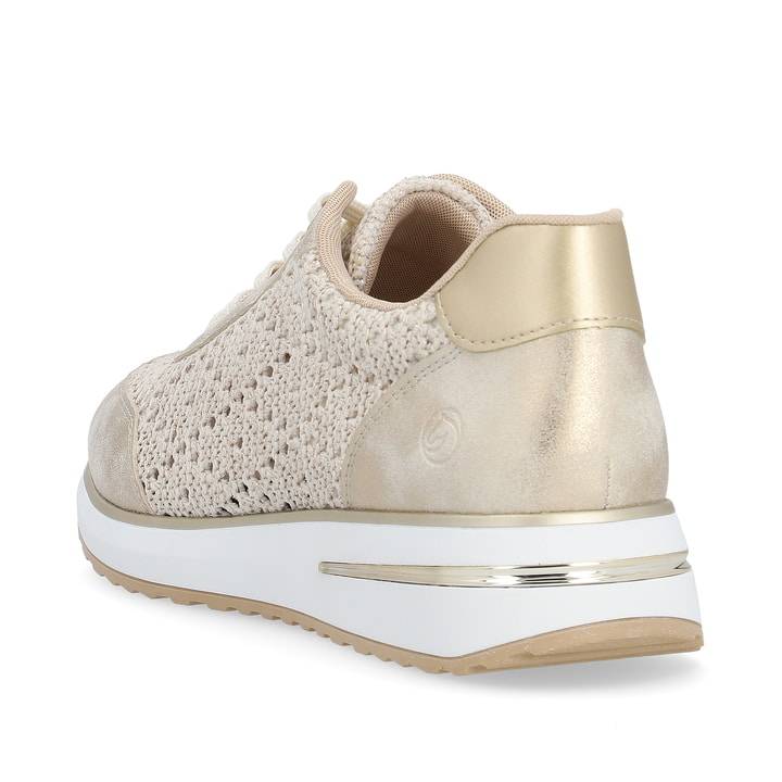 Remonte Artikelnummer D1G04-60 Remonte Damen Sneaker Beige-metallic
