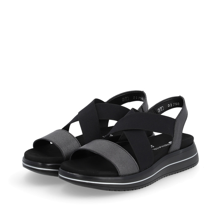 Remonte Artikelnummer D1J50-02 remonte Damen Riemchensandalen stahlschwarz