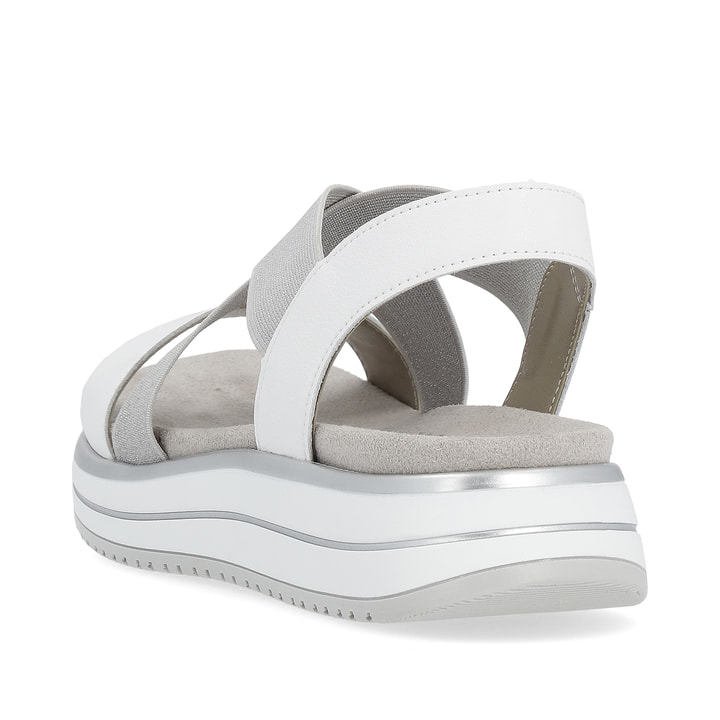 Remonte Artikelnummer D1J50-80 Remonte Damen Riemchensandalen Graphitgrau-reinweiß