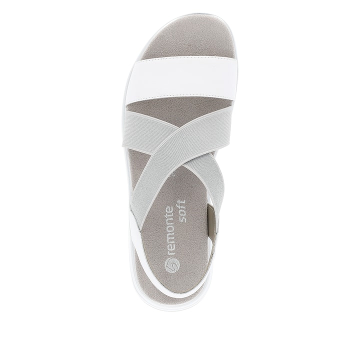 Remonte Artikelnummer D1J50-80 Remonte Damen Riemchensandalen Graphitgrau-reinweiß