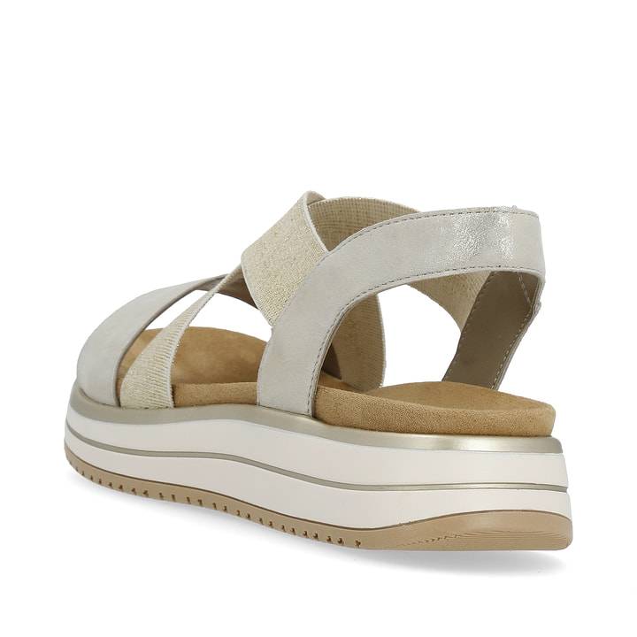 Remonte Artikelnummer D1J50-90 Remonte Damen Riemchensandalen Gold-silbermetallic