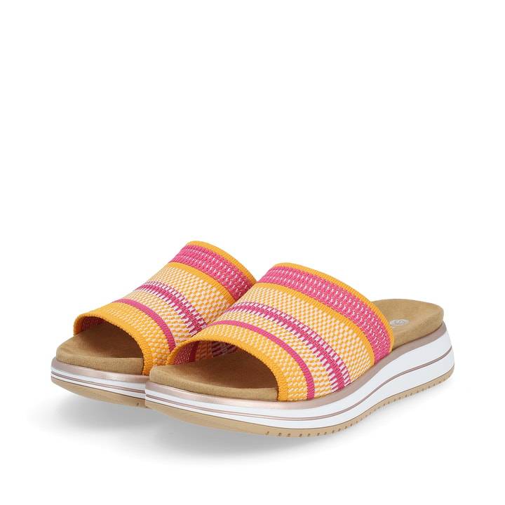 Remonte Artikelnummer D1J54-68 remonte Damen Pantoletten pink-mangogelb