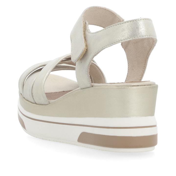 Remonte Artikelnummer D1P51-90 Remonte Damen Keilsandaletten Gold-metallic