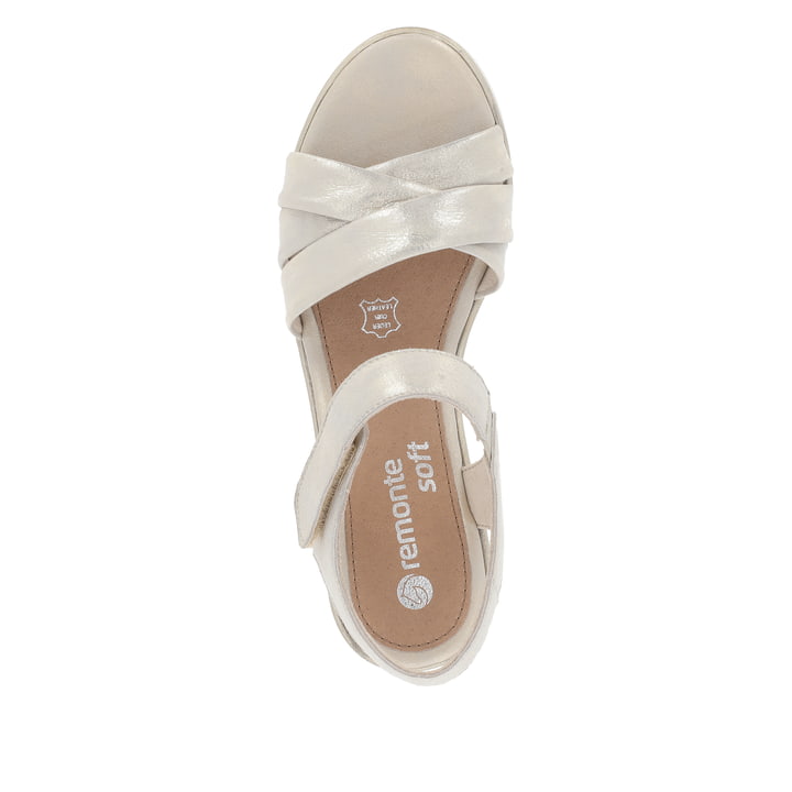 Remonte Artikelnummer D1P51-90 Remonte Damen Keilsandaletten Gold-metallic