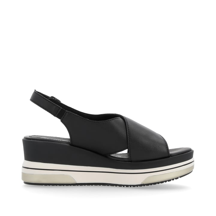 Remonte Artikelnummer D1P53-00 Remonte Damen Keilsandaletten Nachtschwarz