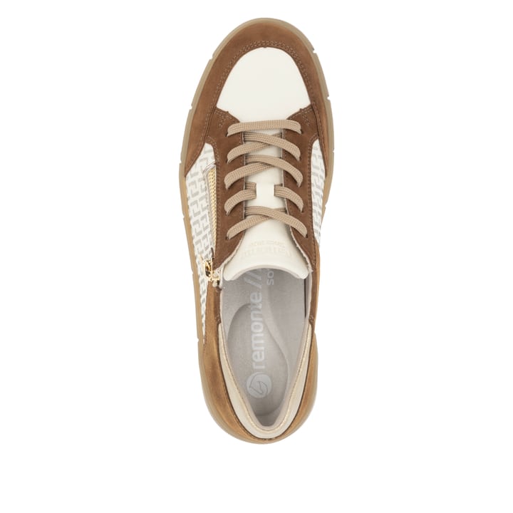 Remonte Artikelnummer D1T00-60 Remonte Damen Sneaker Hellbeige-noisette