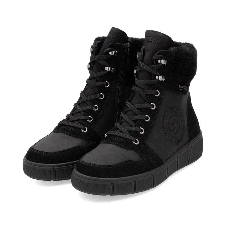 Remonte Artikelnummer D1T74-00 remonte Damen Schnürstiefel nachtschwarz