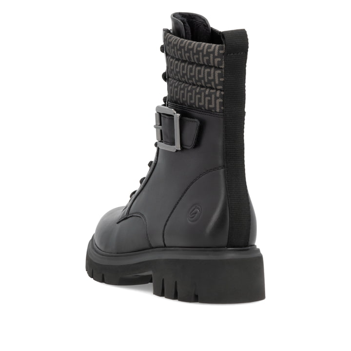 Remonte Artikelnummer D1W71-03 Remonte Damen Schnürstiefel Tiefschwarz