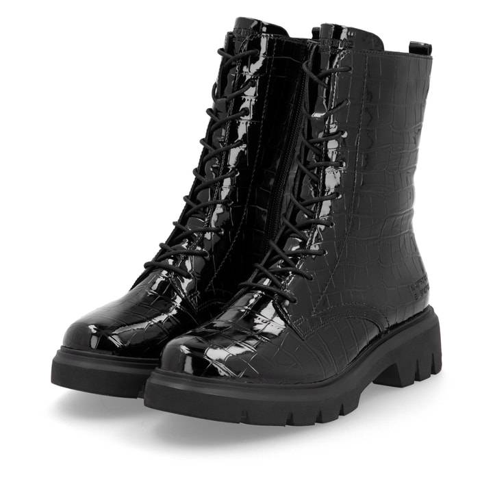 Remonte Artikelnummer D1W72-02 remonte Damen Schnürstiefel glanzschwarz