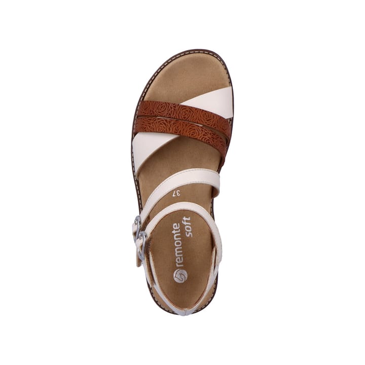 Remonte Artikelnummer D2045-60 Remonte Damen Riemchensandalen Hellbeige-nussbraun