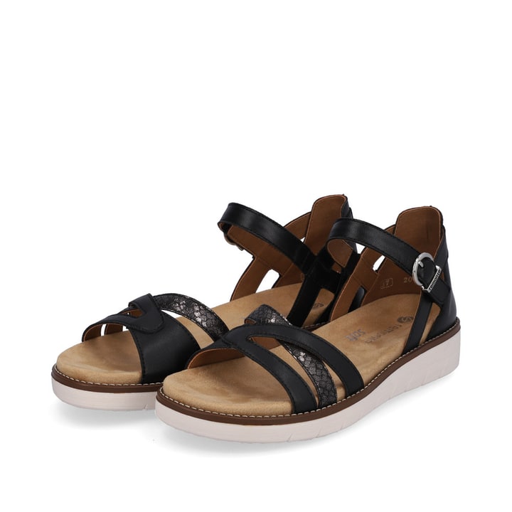 Remonte Artikelnummer D2046-01 remonte Damen Riemchensandalen graphitschwarz