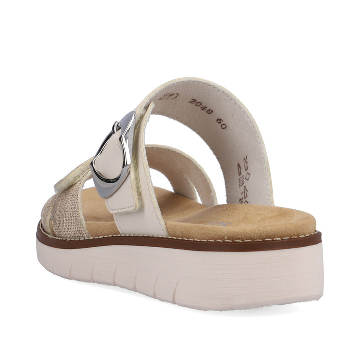 Remonte Artikelnummer D2048-60 Remonte Damen Pantoletten Beige-metallic