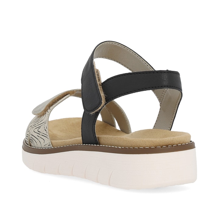 Remonte Artikelnummer D2049-63 Remonte Damen Riemchensandalen Sandbeige-tiefschwarz