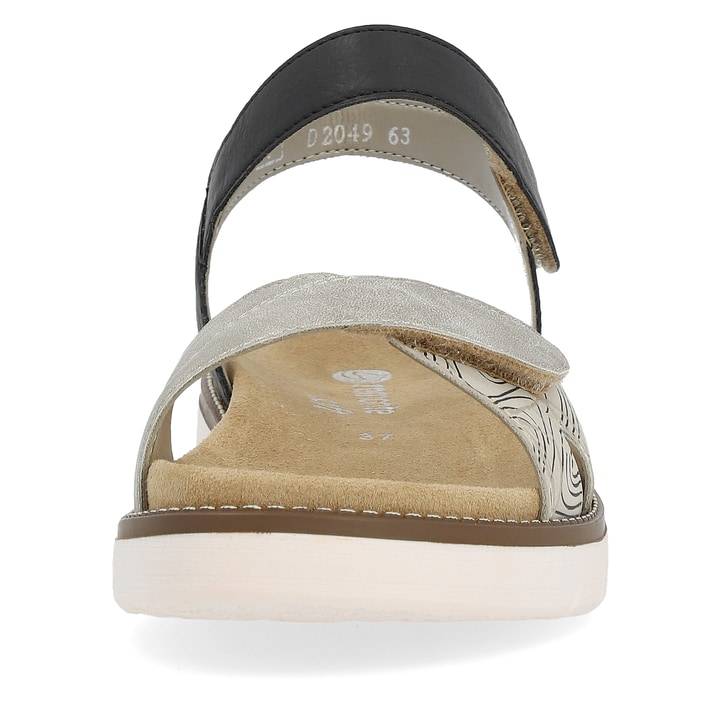 Remonte Artikelnummer D2049-63 Remonte Damen Riemchensandalen Sandbeige-tiefschwarz