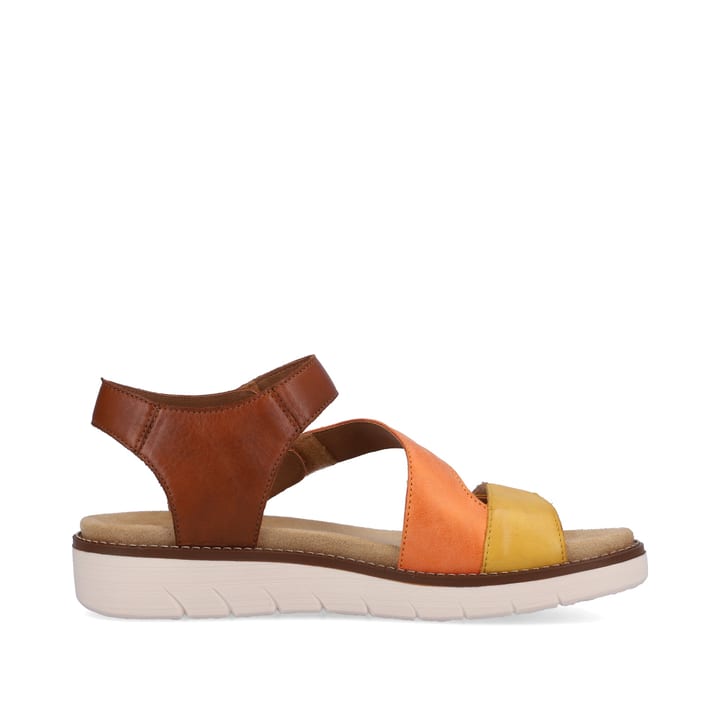 Remonte Artikelnummer D2050-25 Remonte Damen Riemchensandalen Braun-orange-gelb