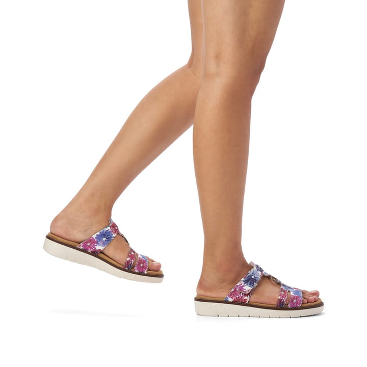 Remonte Artikelnummer D2056-91 Remonte Damen Pantoletten Blau-violett-geblümt